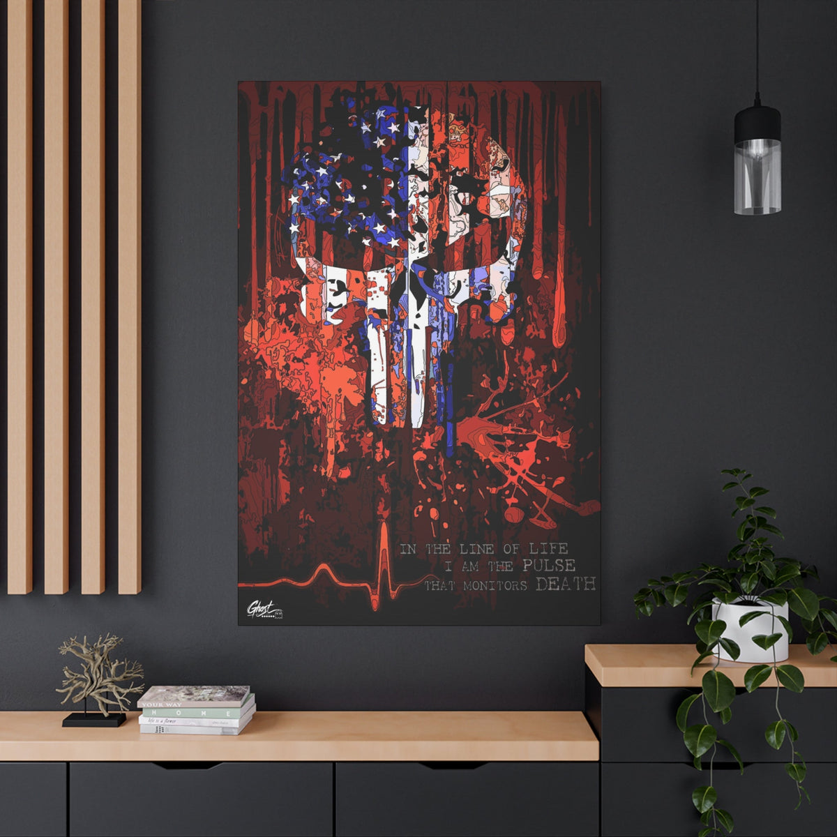 Military Series patriotic canvas wall art by Ghost, Charleston SC artist