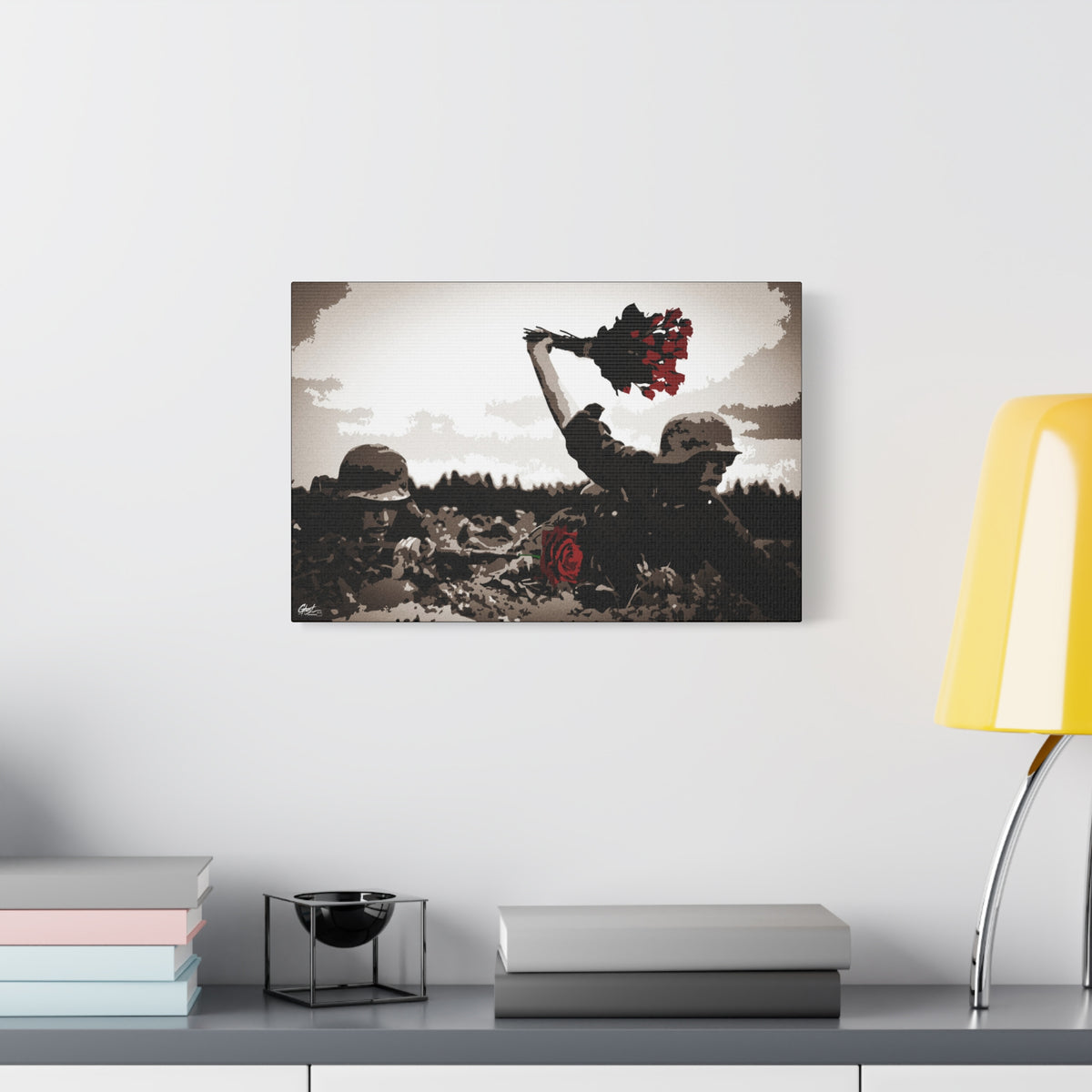 War Peace Military Series matte canvas wall art print