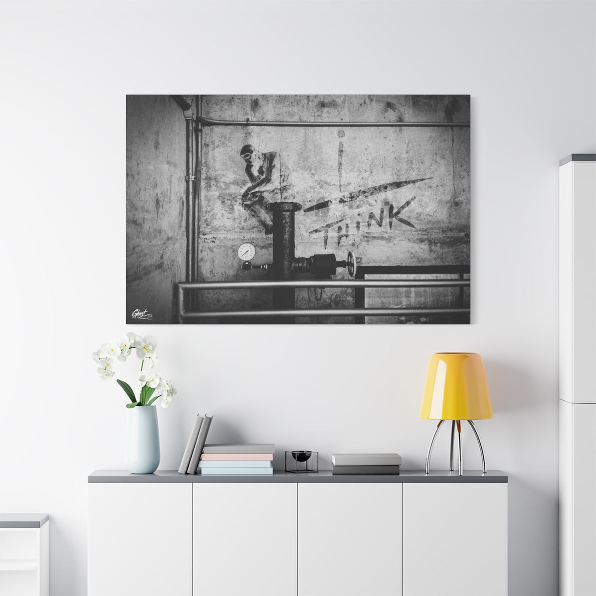 I Overthink Charleston Series matte canvas wall art print
