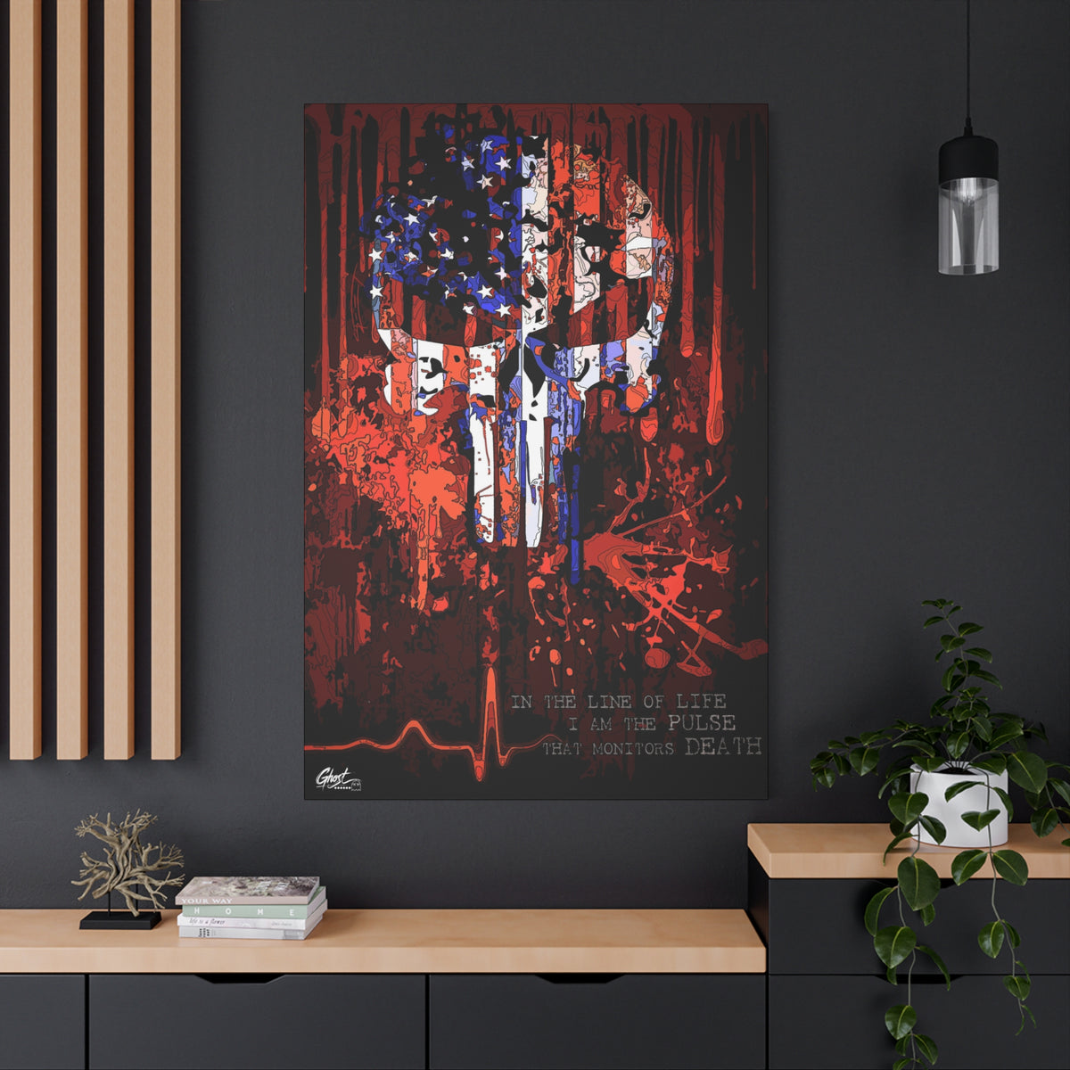 The Vigilante Military Series matte canvas wall art print