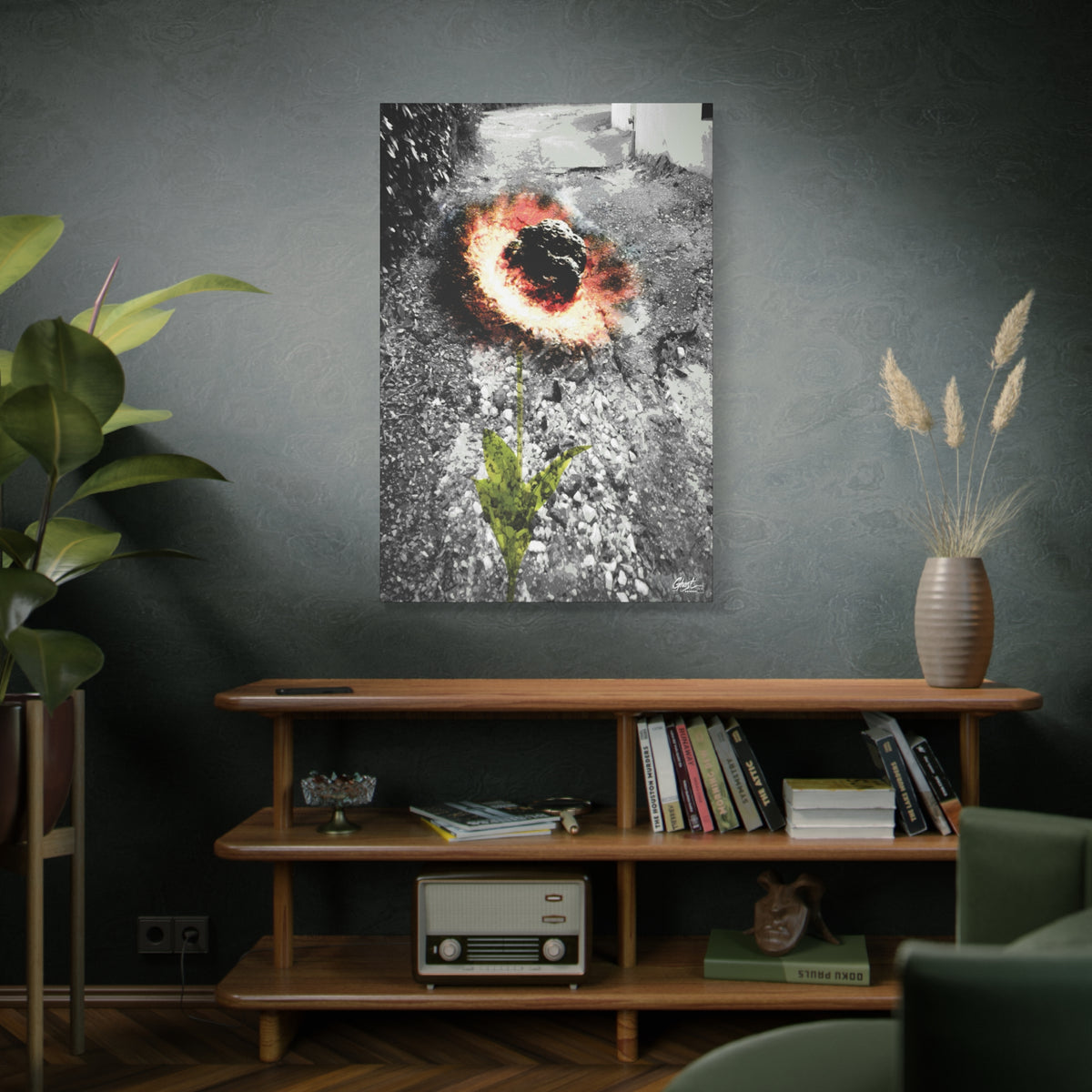 Meteor Flower Charleston Series matte canvas wall art print