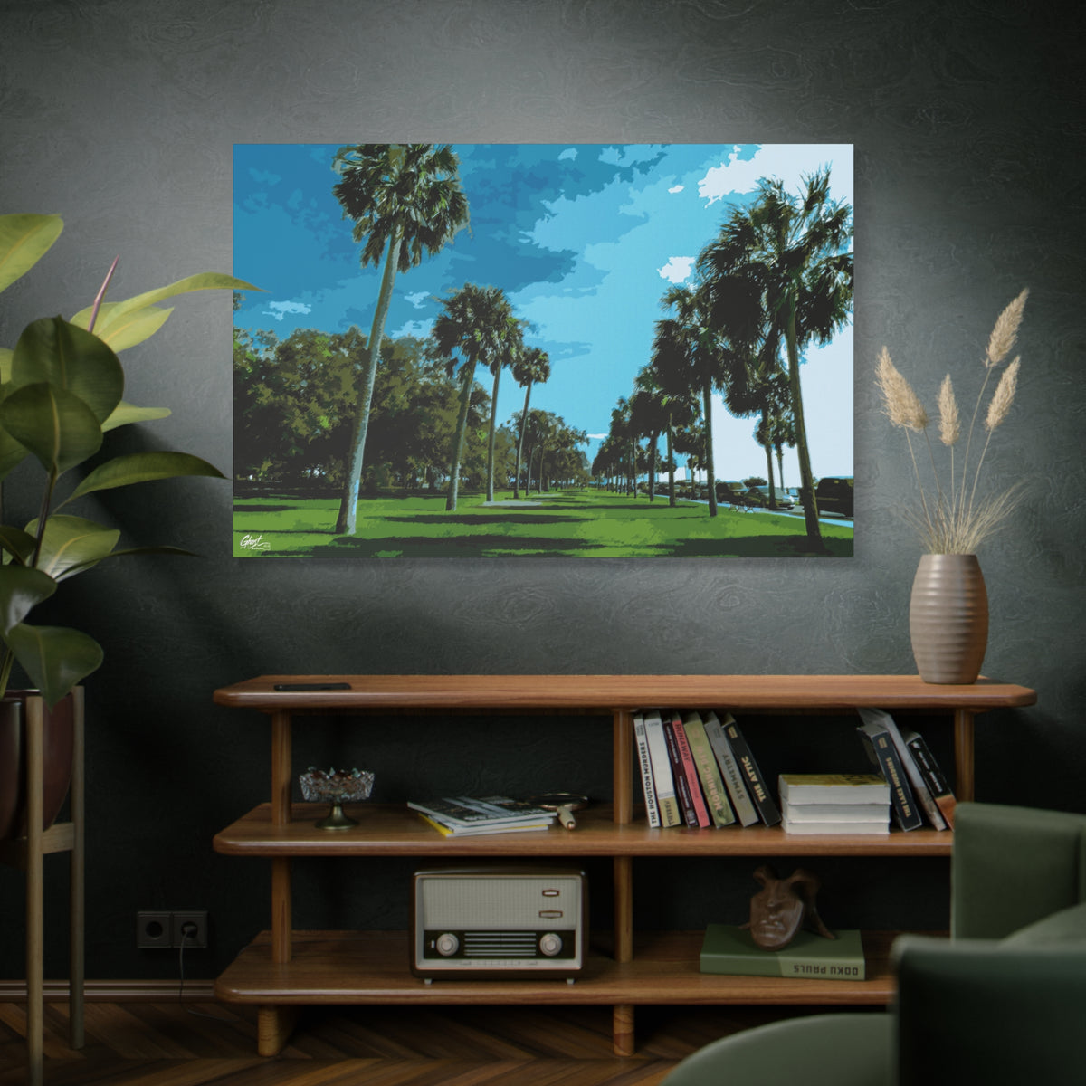 The Battery (Original) Charleston Series matte canvas wall art print