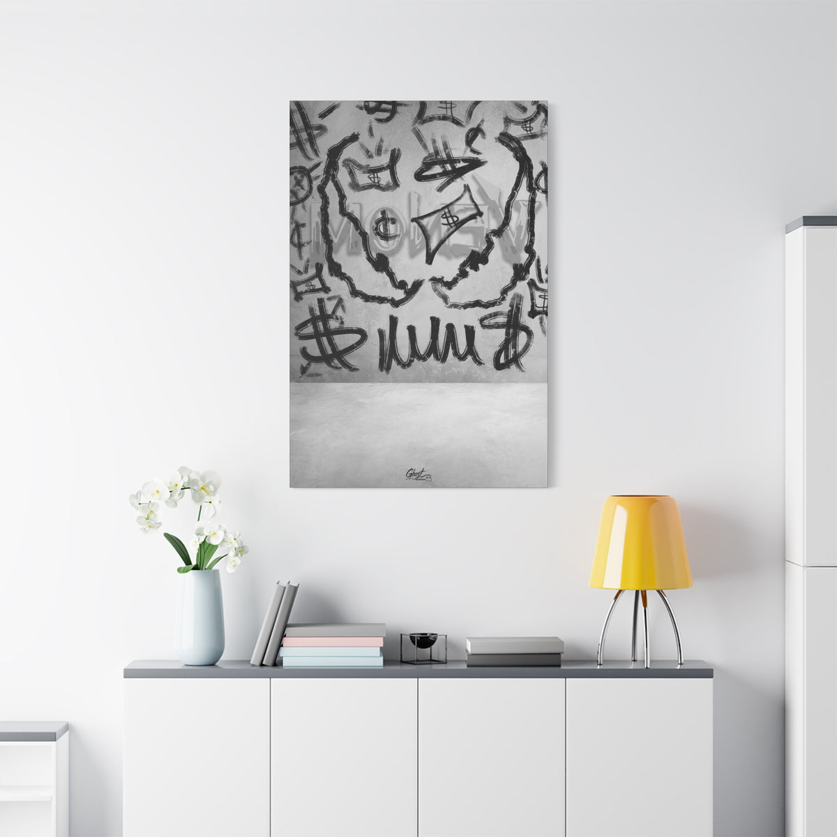 We Are Money Abstract Line Series matte canvas wall art print