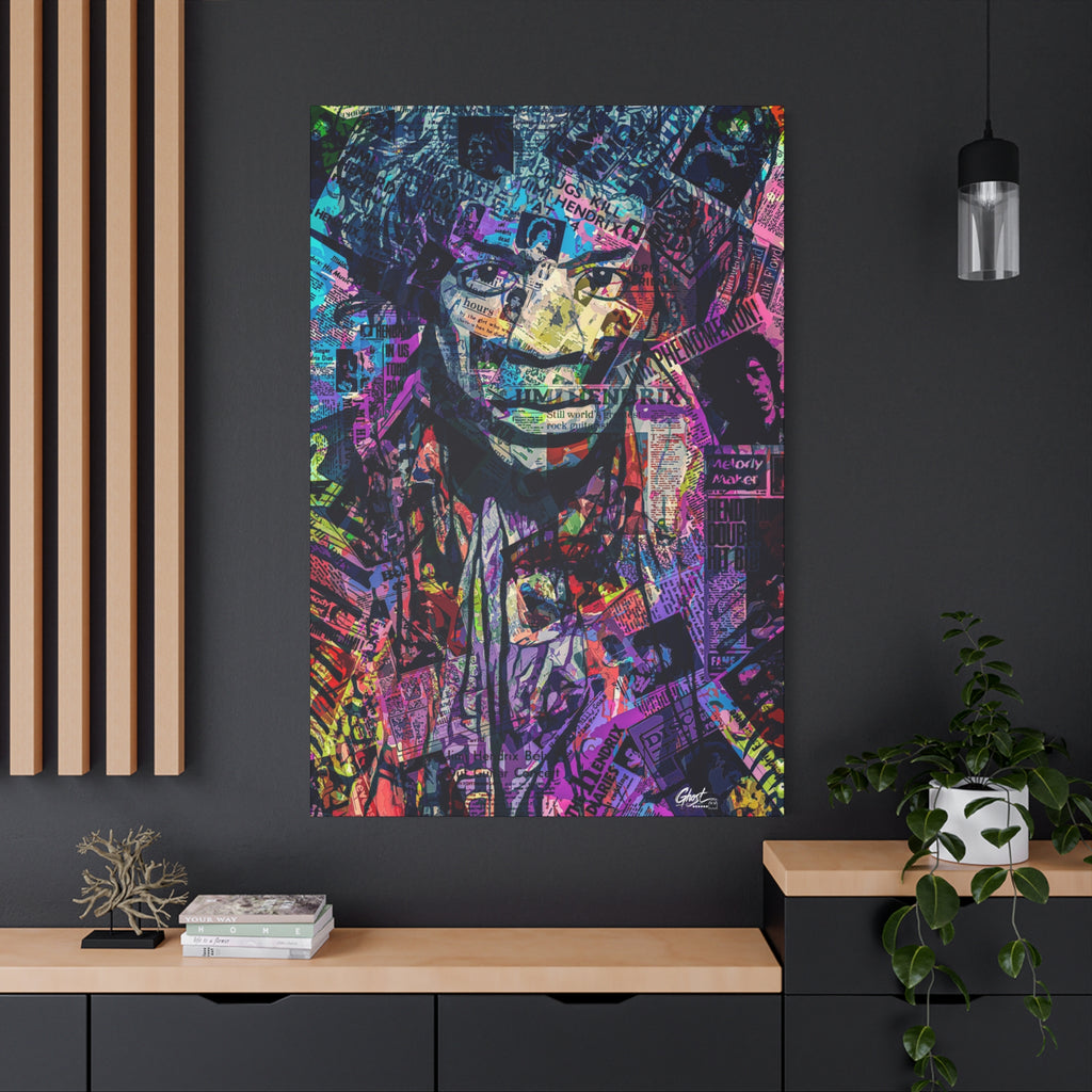 Purple Voodoo Lost Icon Series matte canvas wall art print