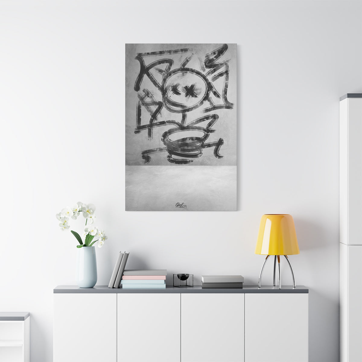 Going Crazy Abstract Line Series matte canvas wall art print