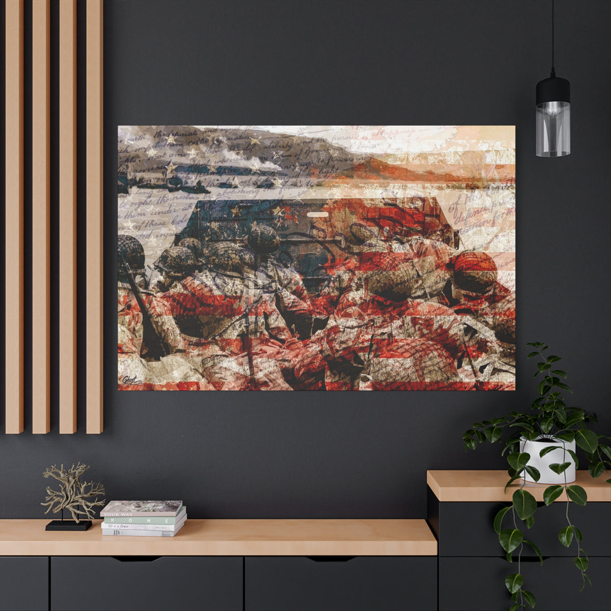 D-Day 75th Anniversary Military Series matte canvas wall art print