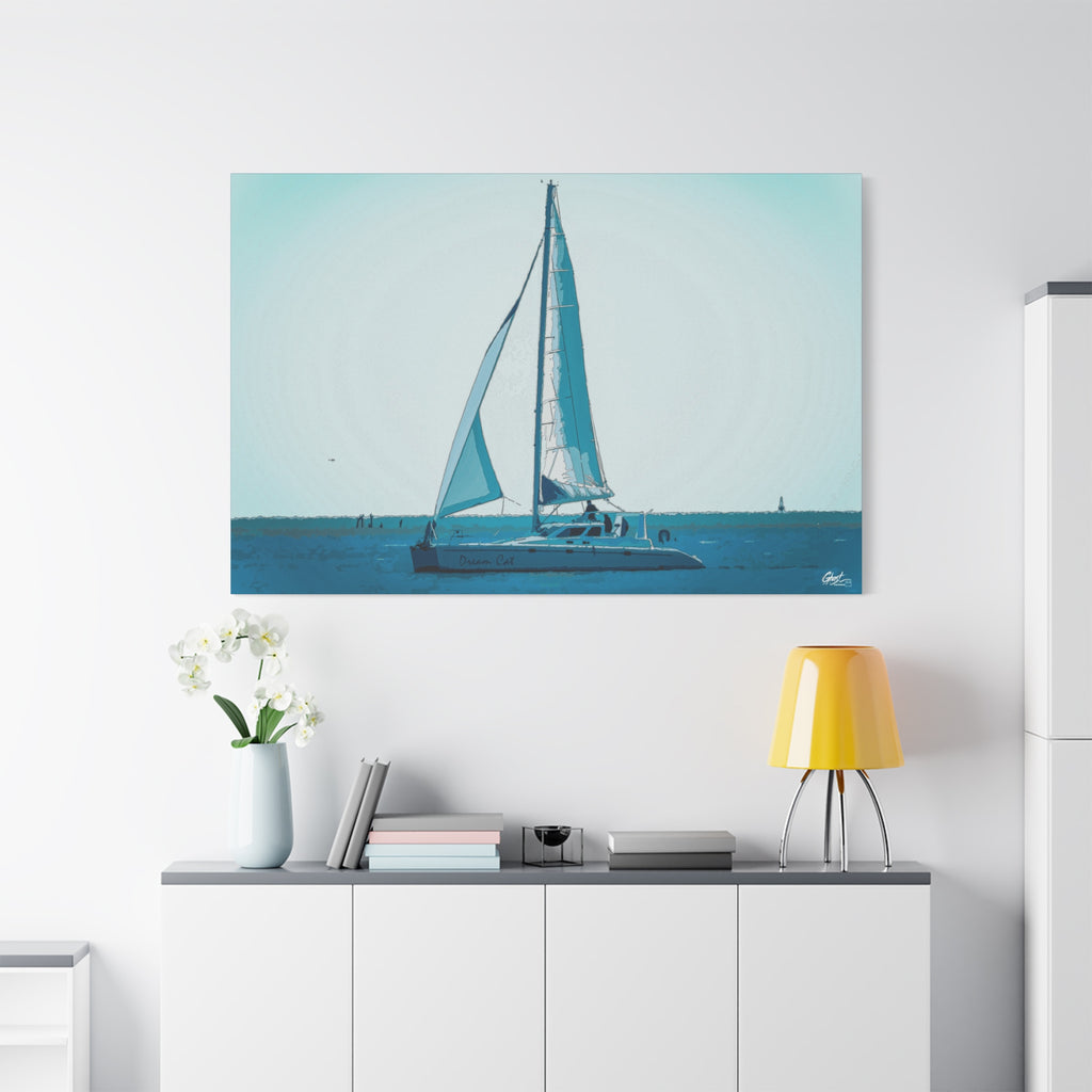 Freedom Sailing Charleston Series matte canvas wall art print
