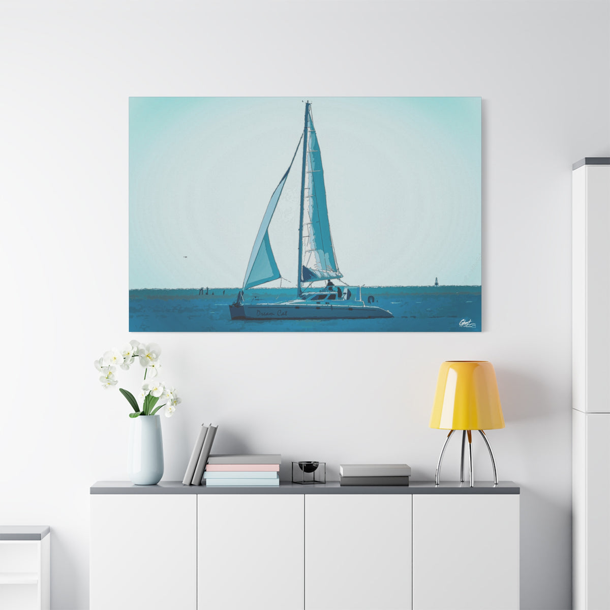 Freedom Sailing Charleston Series matte canvas wall art print