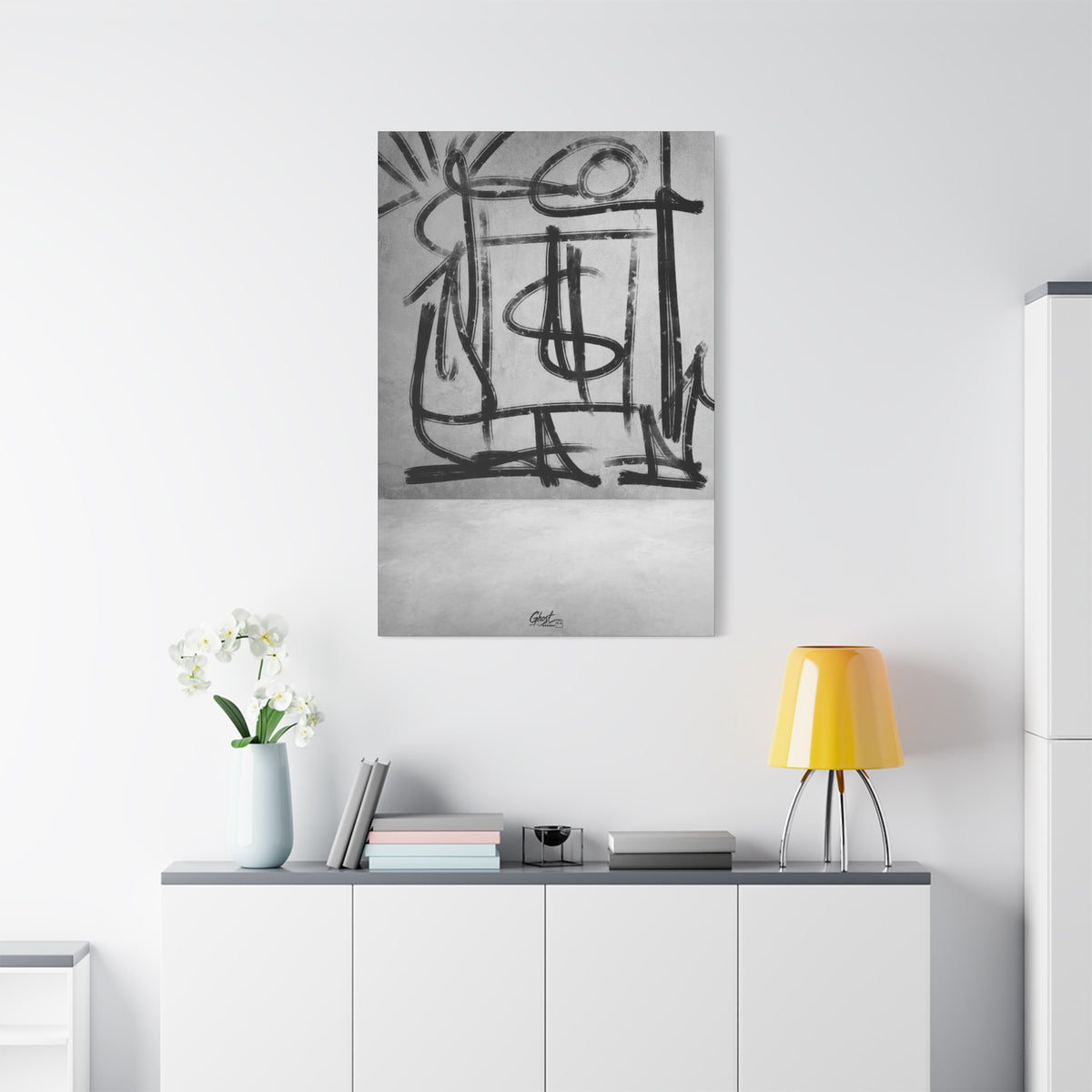 Best Day Ever Abstract Line Series matte canvas wall art print