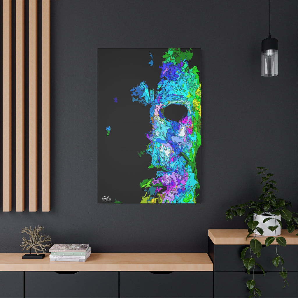 Stalk at Night, Prism Edition Horror Series matte canvas wall art print