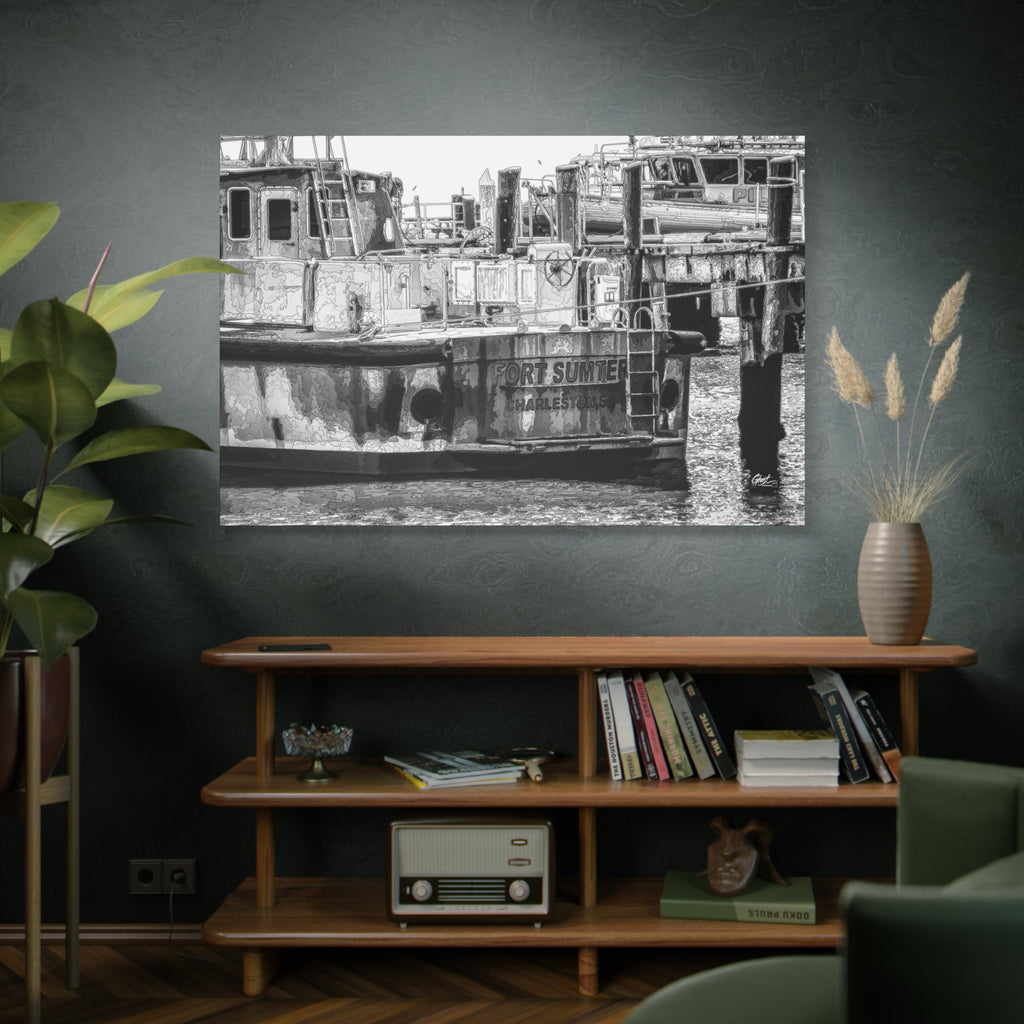 Fort Sumter Original Charleston Series matte canvas wall art print