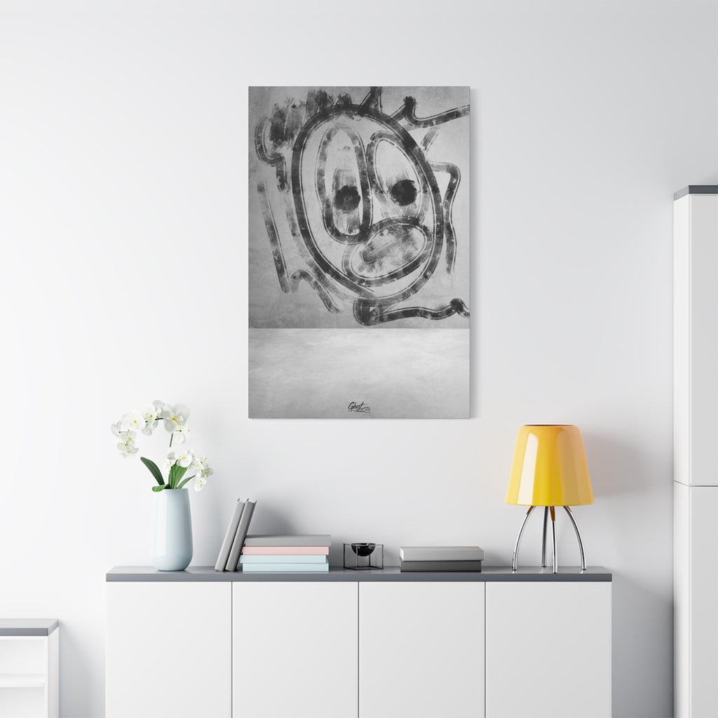 Thinking Out Loud Abstract Line Series matte canvas wall art print