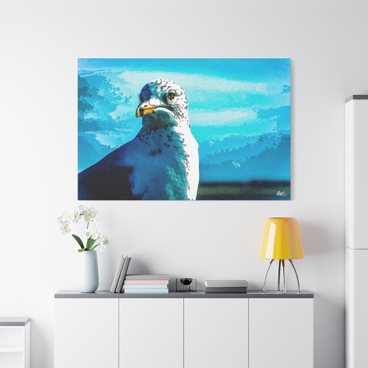 Carolina Seagull Charleston Series matte canvas wall art print