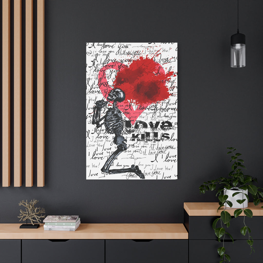 Love Kills Mindset Series matte canvas wall art print