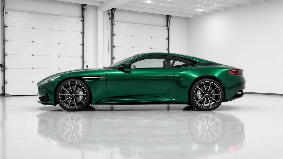 Color Change, PPF & Tint: coupe in a deep green gloss color change wrap