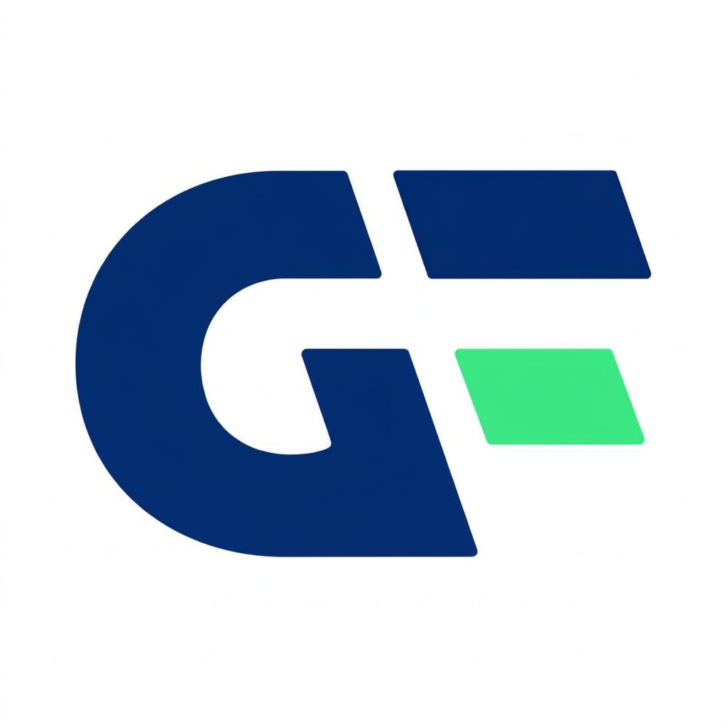 Wholesale Wrap Vinyl: GF wrap film brand logo in navy and green